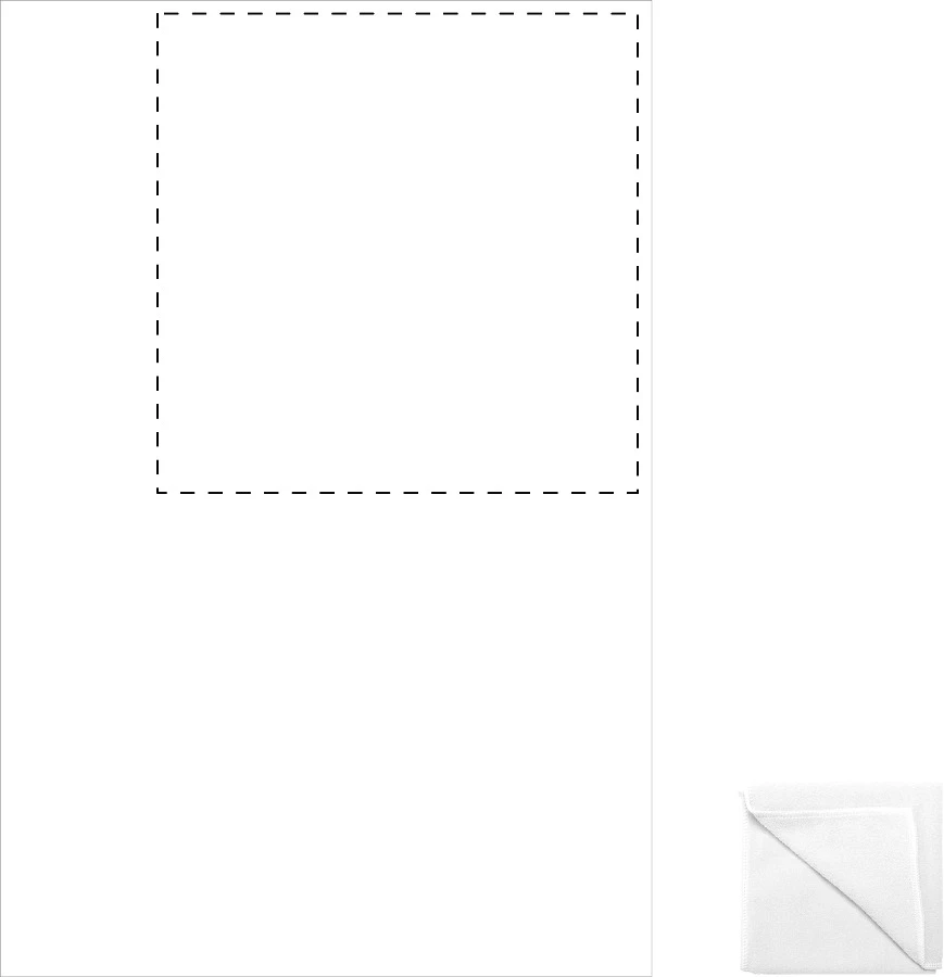 Core uterák – white – tlačová plocha – Pravý horný roh