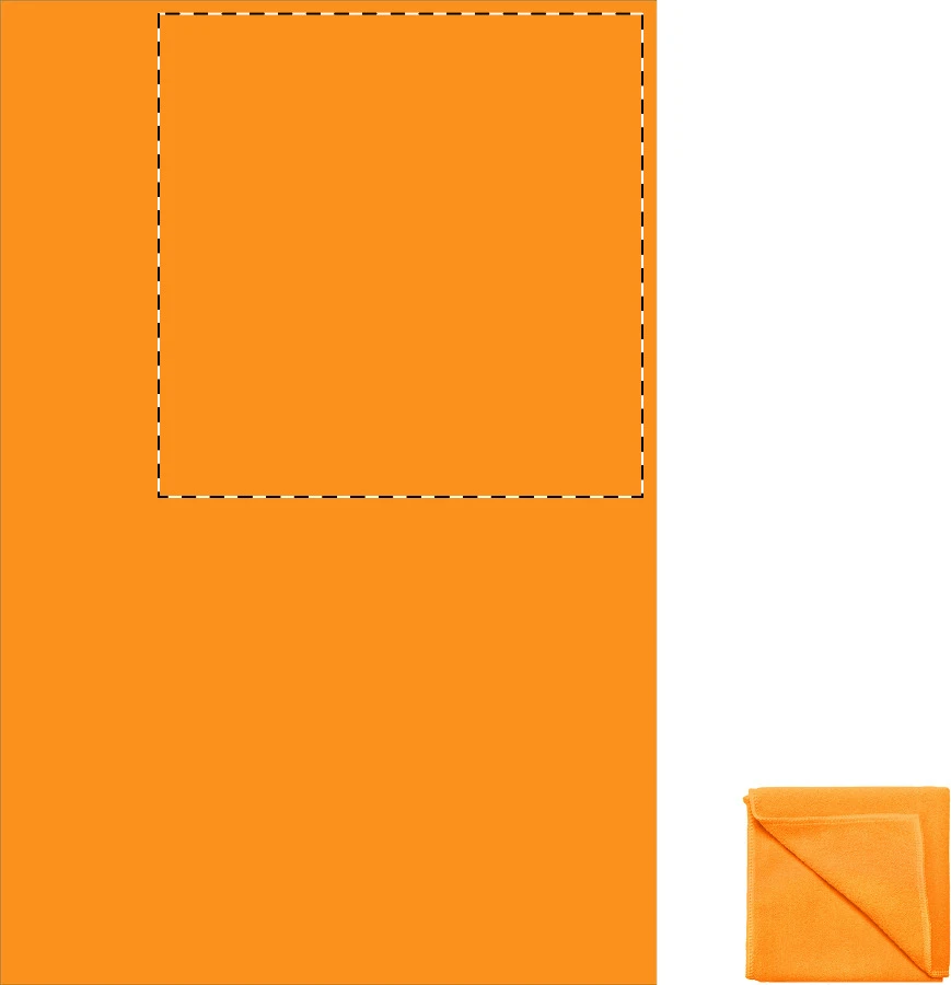 Core uterák – orange – tlačová plocha – Pravý horný roh