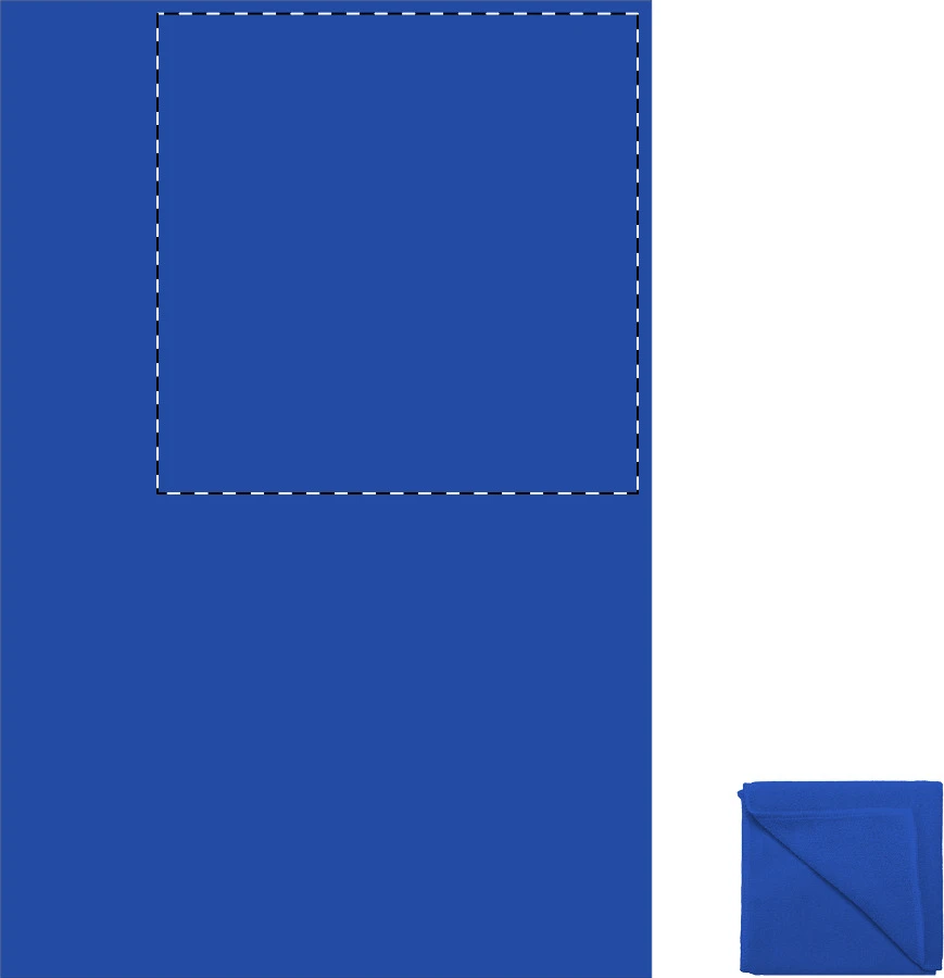 Core uterák – blue – tlačová plocha – Pravý horný roh