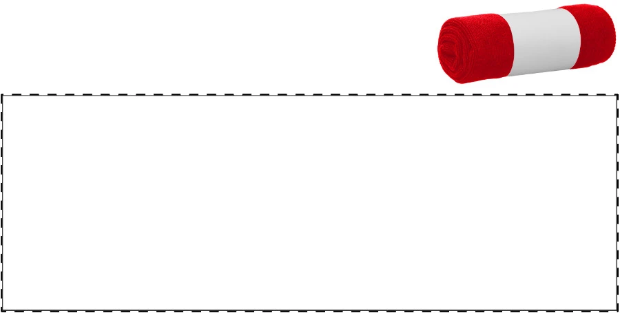 Core uterák – red – tlačová plocha – Vlastný papierový pásik