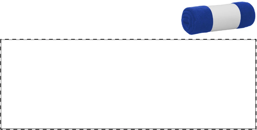 Core uterák – blue – tlačová plocha – Vlastný papierový pásik