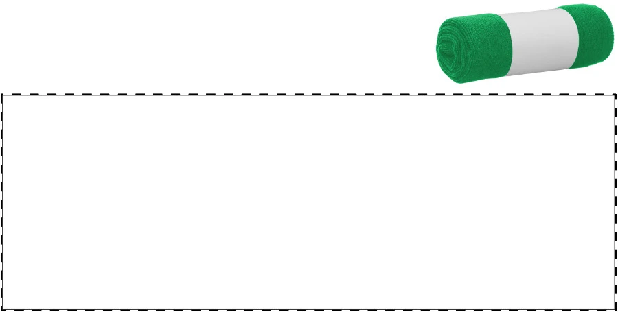 Core uterák – green – tlačová plocha – Vlastný papierový pásik