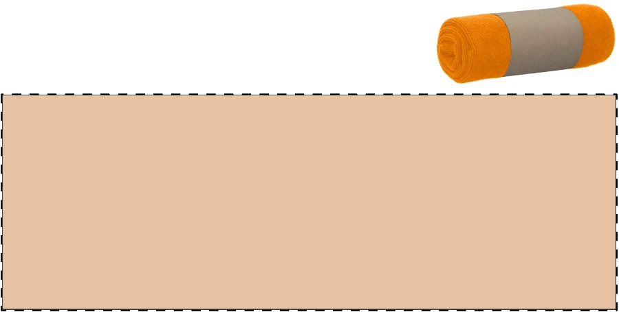 Core uterák – orange – tlačová plocha – Vlastný kraft papierový pásik