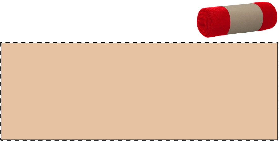 Core uterák – red – tlačová plocha – Vlastný kraft papierový pásik