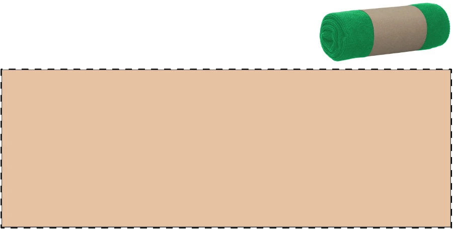 Core uterák – green – tlačová plocha – Vlastný kraft papierový pásik