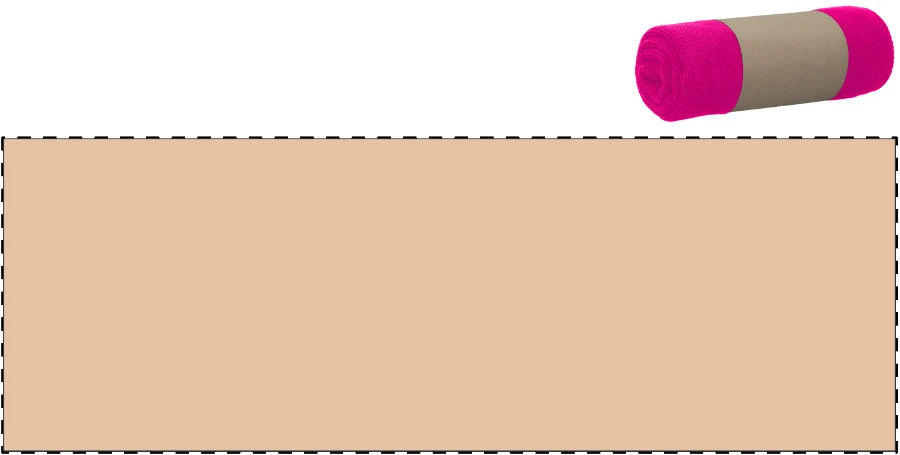 Core uterák – pink – tlačová plocha – Vlastný kraft papierový pásik