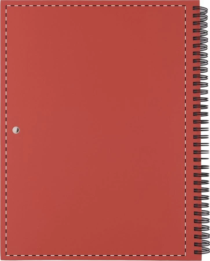 Tadil poznámkový blok – red – tlačová plocha – Zadná strana