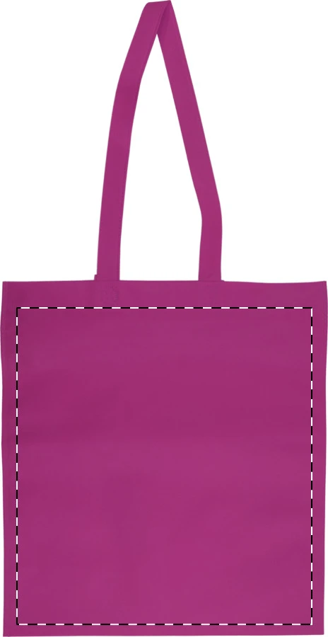 Wozzin nákupná vianočná taška – pink – tlačová plocha – Predná strana