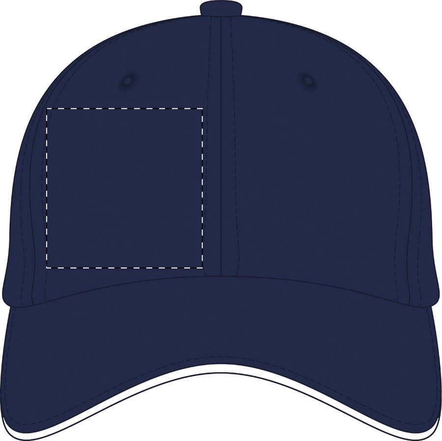 Rivera šiltovka – dark blue – tlačová plocha – Vpredu vpravo
