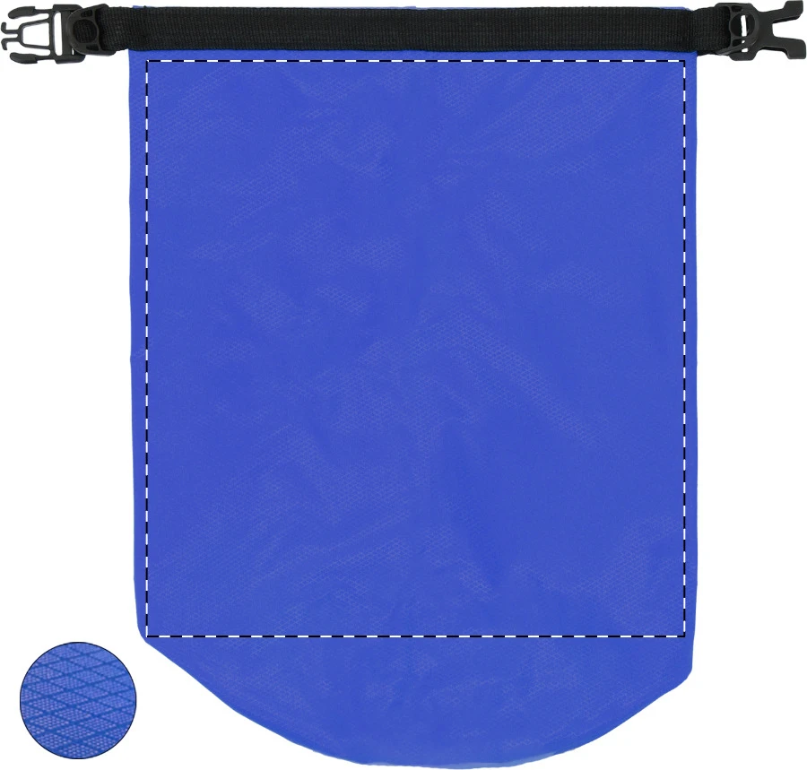 Miramar vodeodolná taška – blue – tlačová plocha – Predná strana