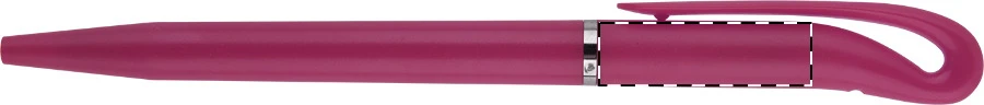 Swim guľôčkové pero – pink – tlačová plocha – Pod klipom - pre praváka