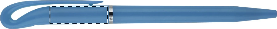 Swim guľôčkové pero – light blue – tlačová plocha – Pod klipom - pre ľaváka