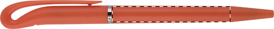 Swim guľôčkové pero – orange – tlačová plocha – Na telo - pre ľaváka