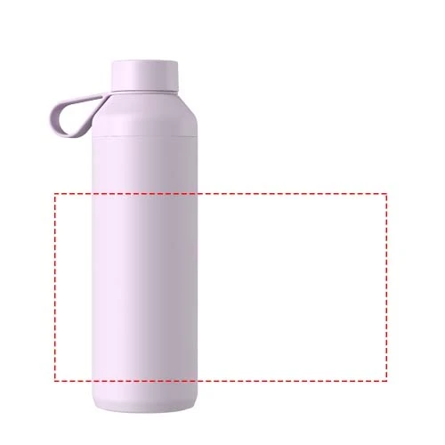 Fľaša na vodu Ocean Bottle Peak 710 ml - Ocean Bottle – levanduľová – tlačová plocha – Po obvode