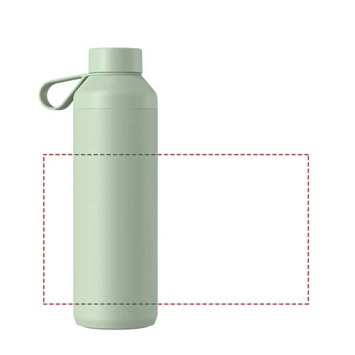 Fľaša na vodu Ocean Bottle Peak 710 ml - Ocean Bottle – světle zelená – tlačová plocha – Po obvode
