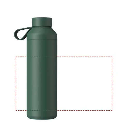 Fľaša na vodu Ocean Bottle Peak 710 ml - Ocean Bottle – lesní zelená – tlačová plocha – Po obvode