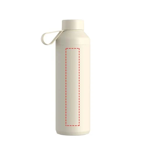 Fľaša na vodu Ocean Bottle Peak 710 ml - Ocean Bottle – pískovec – tlačová plocha – Zadná strana
