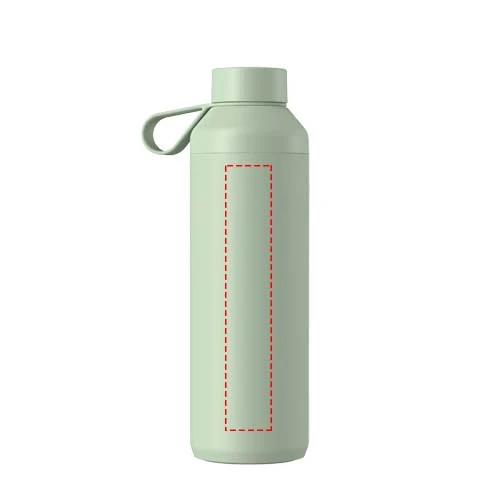 Fľaša na vodu Ocean Bottle Peak 710 ml - Ocean Bottle – světle zelená – tlačová plocha – Zadná strana