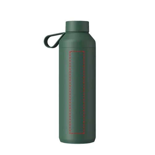 Fľaša na vodu Ocean Bottle Peak 710 ml - Ocean Bottle – lesní zelená – tlačová plocha – Zadná strana