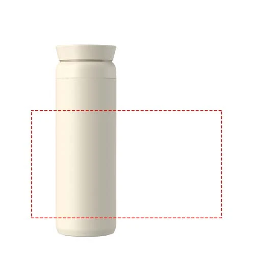 Termohrnček Ocean Bottle Peak Brew 590 ml z recyklovanej nehrdzavejúcej ocele - Ocean Bottle – pískovec – tlačová plocha – Po obvode