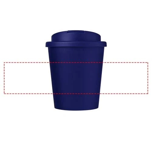Americano® Espresso POP 250 ml s nepriepustným viečkom – modrá – tlačová plocha – Po obvode
