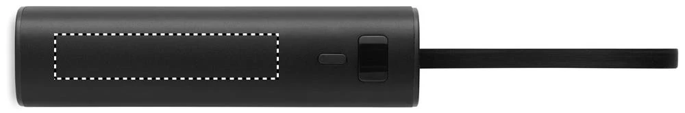 Powerbanka 5000 mAh PD 20 W POWERTUBE – černá – tlačová plocha – Bok 1