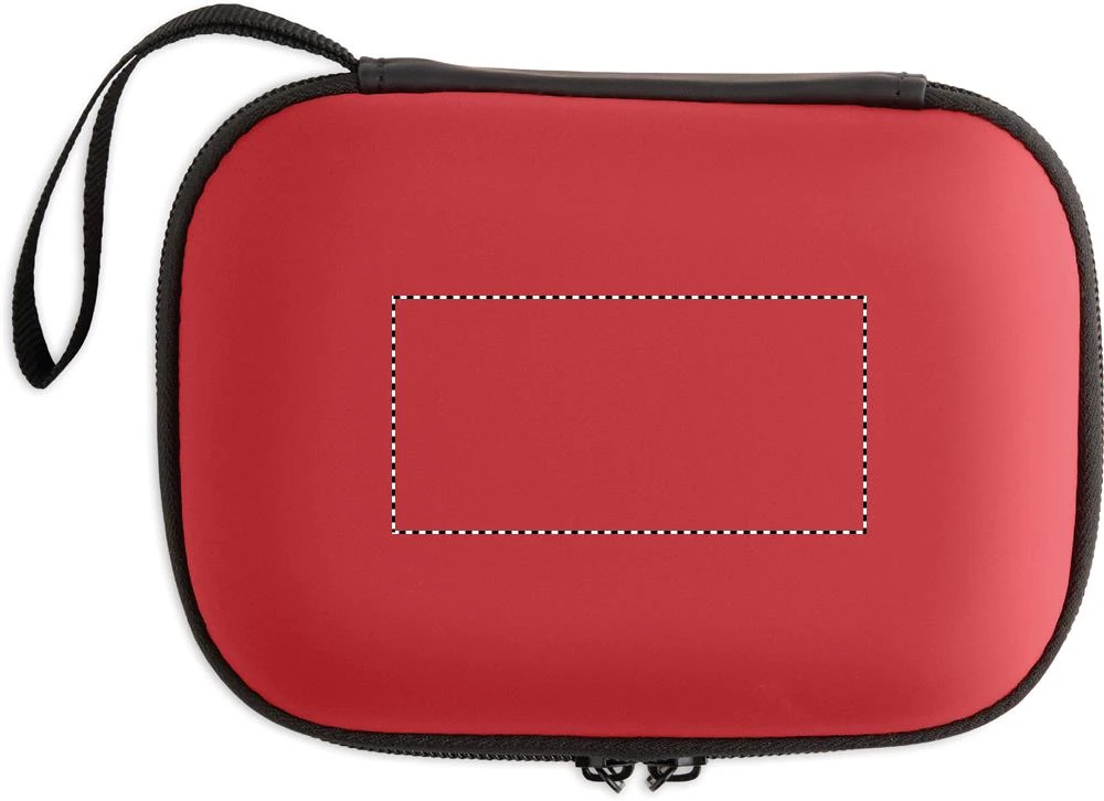 Núdzová súprava SAFENEST – černá – tlačová plocha – FIRST AID KIT