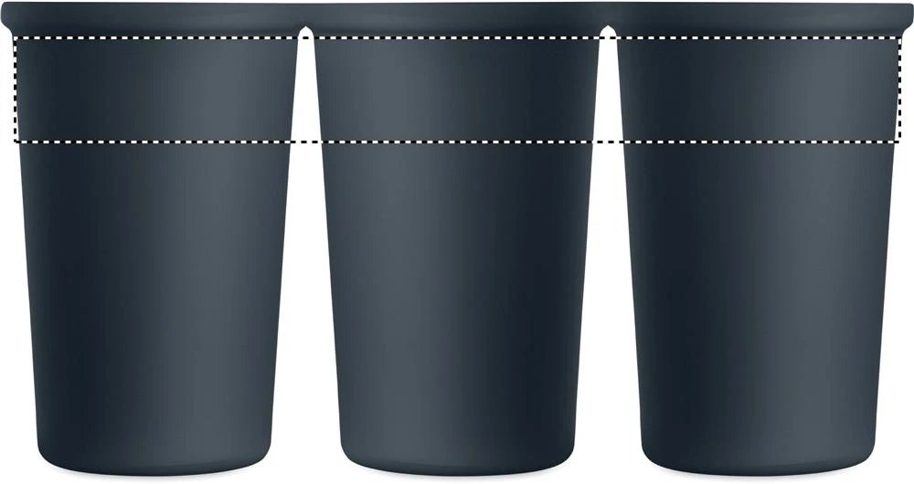 Recyklovaný termohrnček NAKANO, 400 ml – francouzská námořnická modř – tlačová plocha – Dookola 360°