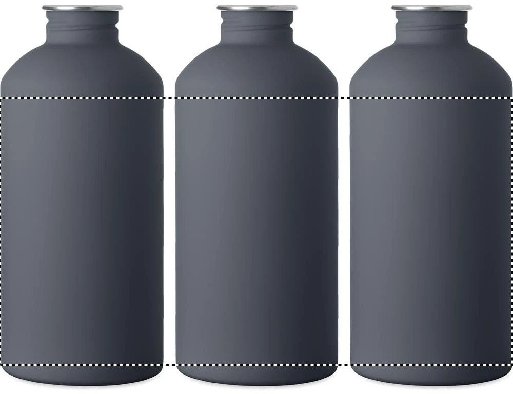 Jednostenná nerezová fľaša 500 ml REMID MOSS SOFT – francouzská námořnická modř – tlačová plocha – Dookola 360°