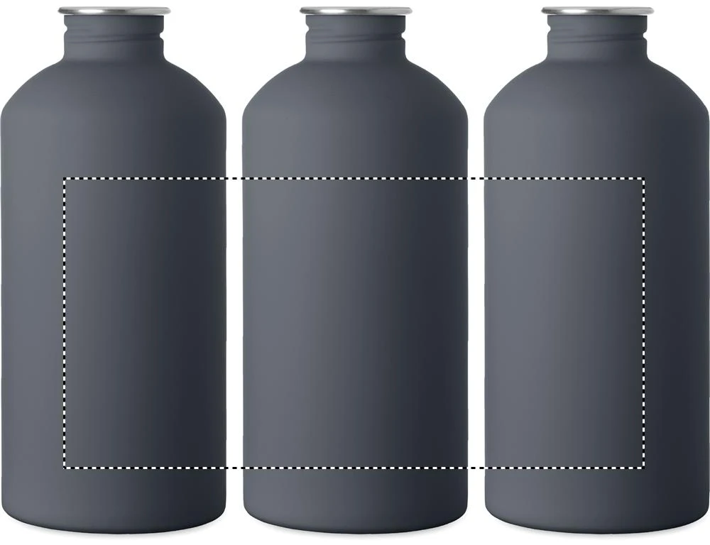 Jednostenná nerezová fľaša 500 ml REMID MOSS SOFT – francouzská námořnická modř – tlačová plocha – Dookola (rotačná sieťotlač)