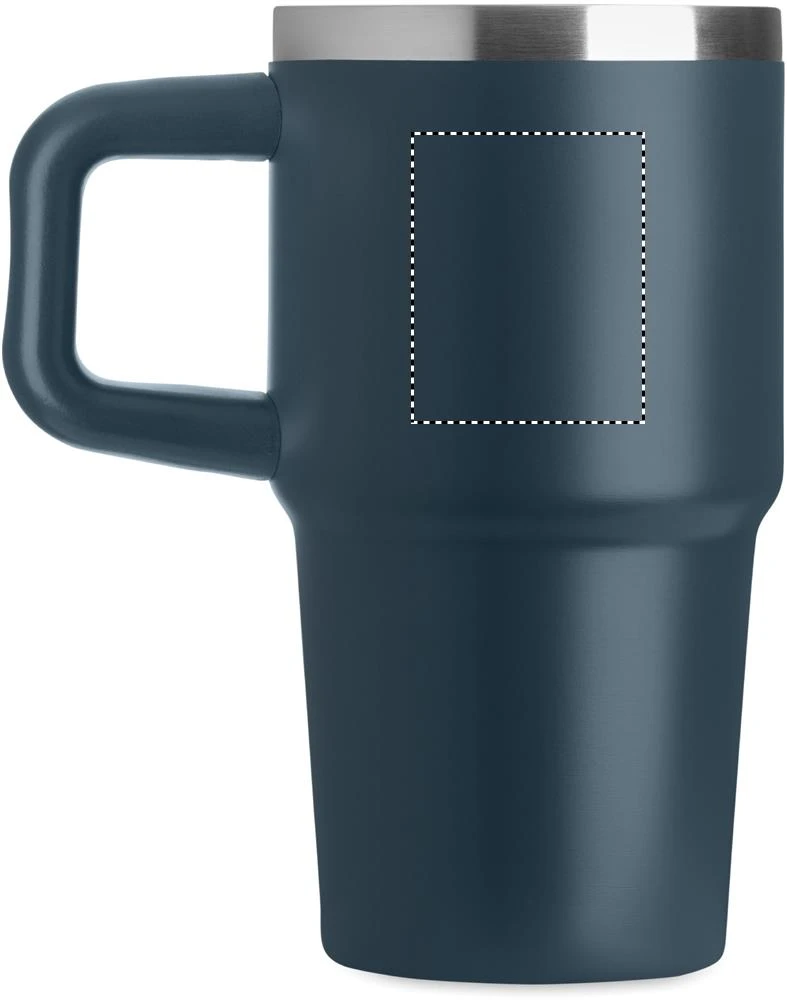 Termohrnček ALAND 500 ml – francouzská námořnická modř – tlačová plocha – Pre ľavákov