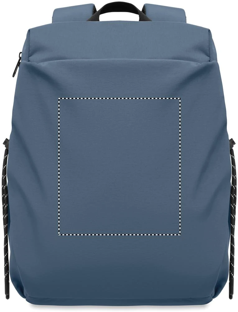 Nylonový batoh na 16" notebook NAPA – petrolejová – tlačová plocha – Predné vrecko