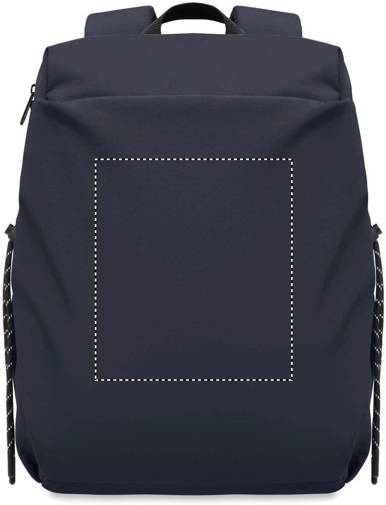 Nylonový batoh na 16" notebook NAPA – francouzská námořnická modř – tlačová plocha – Predné vrecko