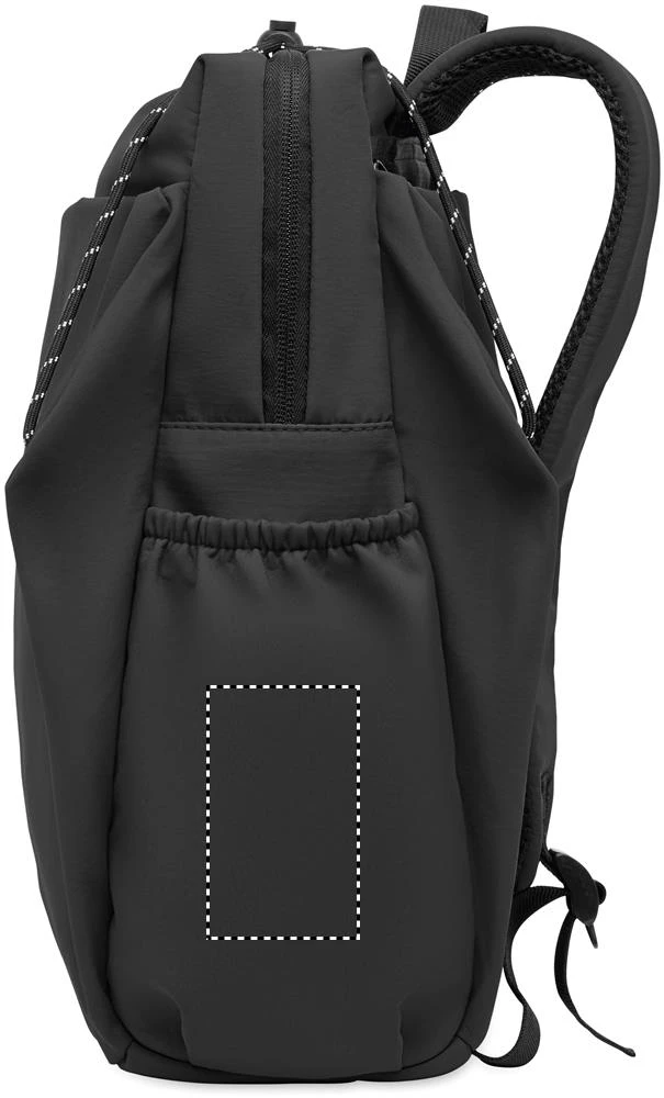 Nylonový batoh na 16" notebook NAPA – černá – tlačová plocha – Pravý bok