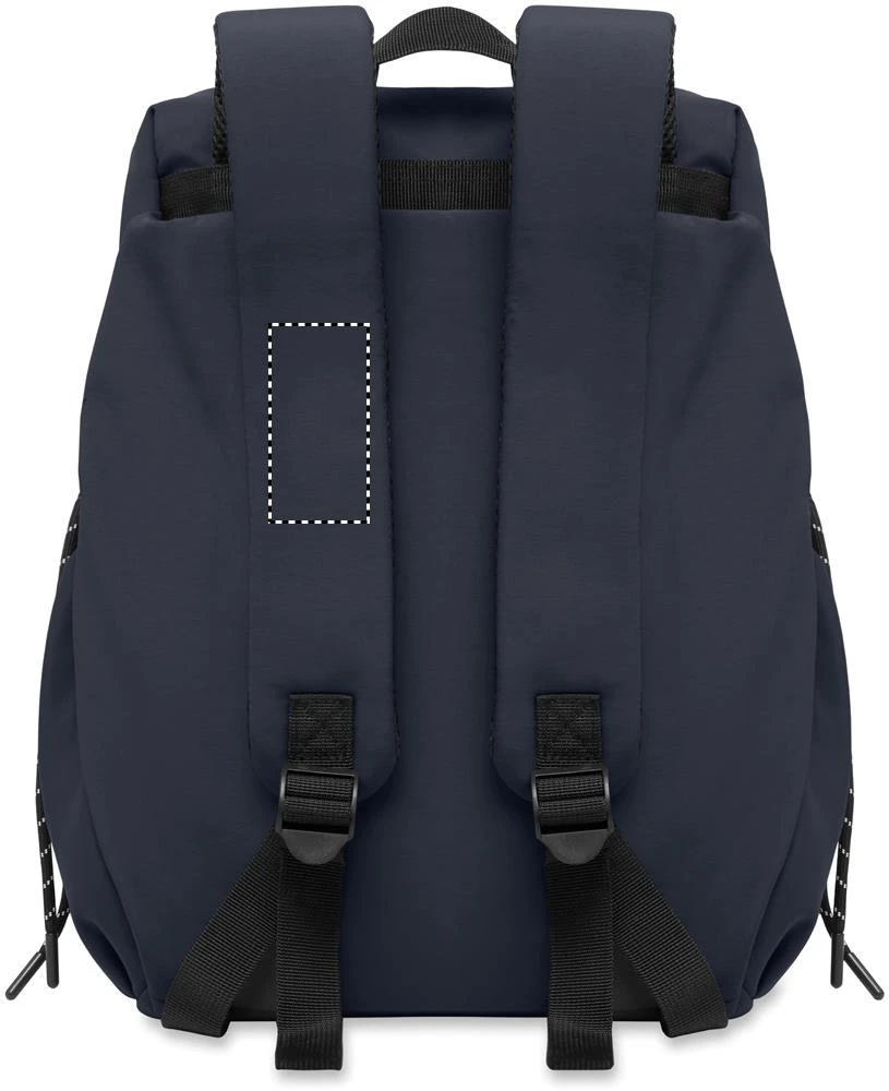 Nylonový batoh na 16" notebook NAPA – francouzská námořnická modř – tlačová plocha – Ramenný popruh vpravo