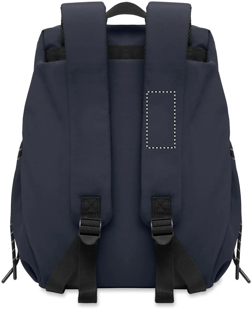 Nylonový batoh na 16" notebook NAPA – francouzská námořnická modř – tlačová plocha – Ramenný popruh vľavo