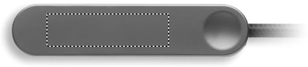 60W USB-C kábel so stojanom NIFTY – černá – tlačová plocha – Bok 1