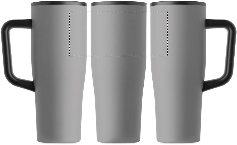 Termohrnček ATLANTA 900 ml – šedá – tlačová plocha – Dookola (rotačná sieťotlač)