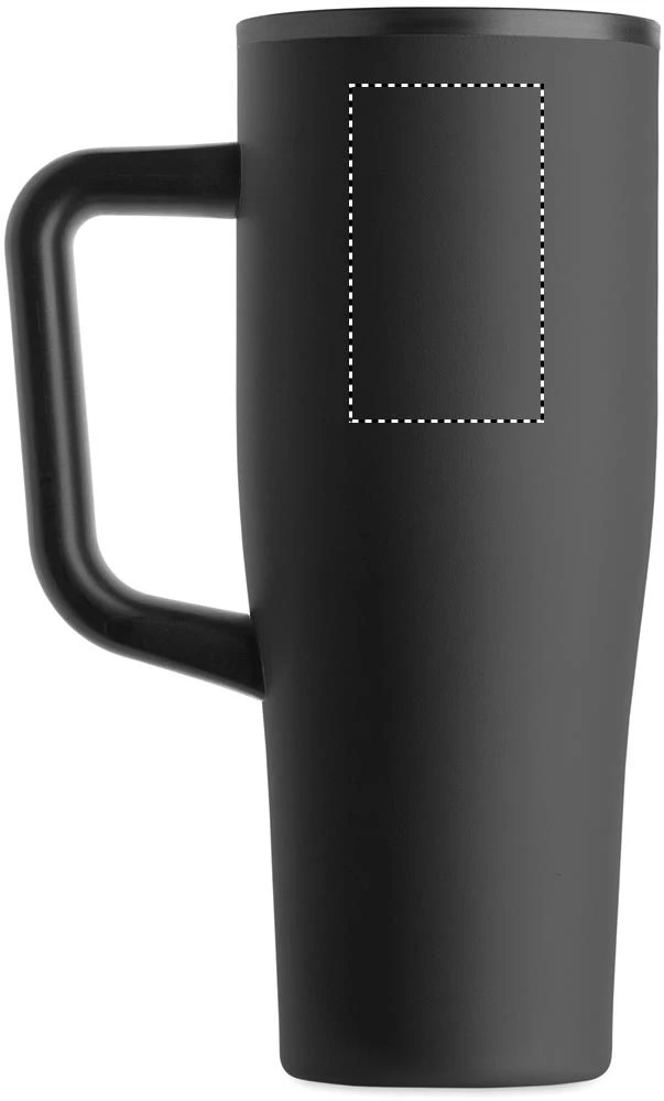 Termohrnček ATLANTA 900 ml – černá – tlačová plocha – Pre ľavákov