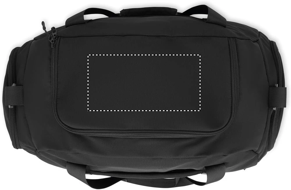 Mestská športová taška 20L ELEVA – černá – tlačová plocha – FLAP