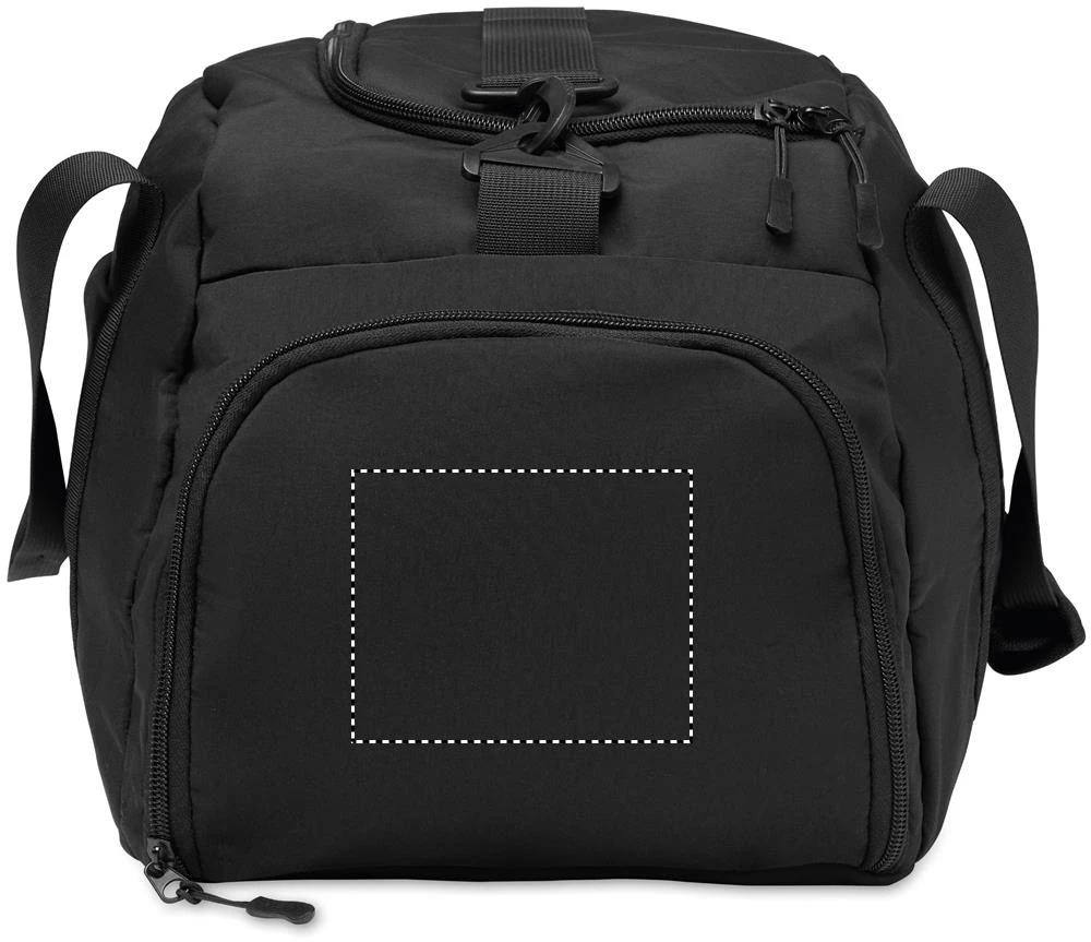 Mestská športová taška 20L ELEVA – černá – tlačová plocha – RIGHT POCKET