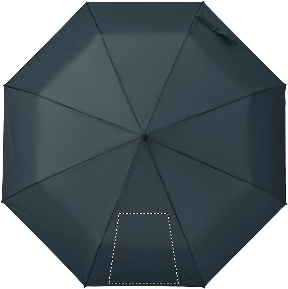 Skladací automatický dáždnik RAYNA FOLD – modrá – tlačová plocha – Segment 1