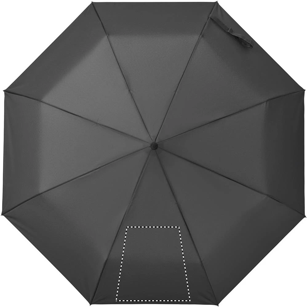 Skladací automatický dáždnik RAYNA FOLD – kamenně šedá – tlačová plocha – Segment 1
