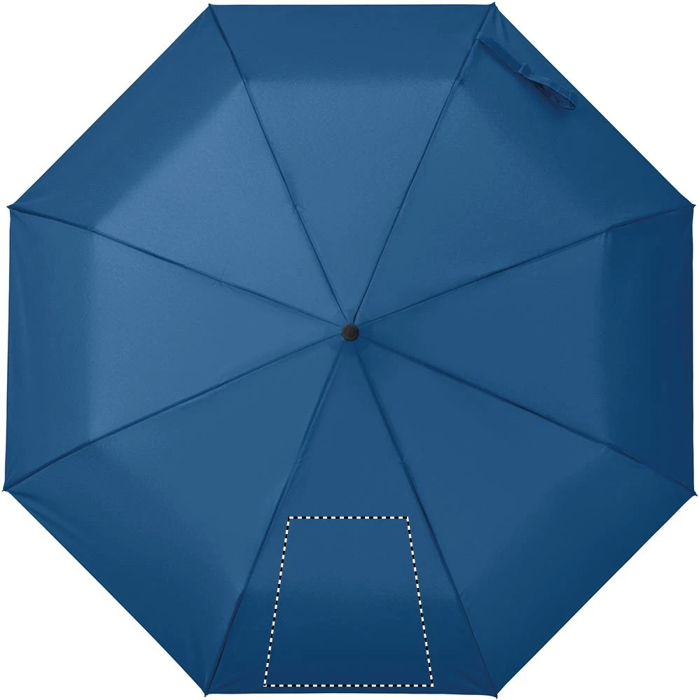Skladací automatický dáždnik RAYNA FOLD – královská modř – tlačová plocha – Segment 1