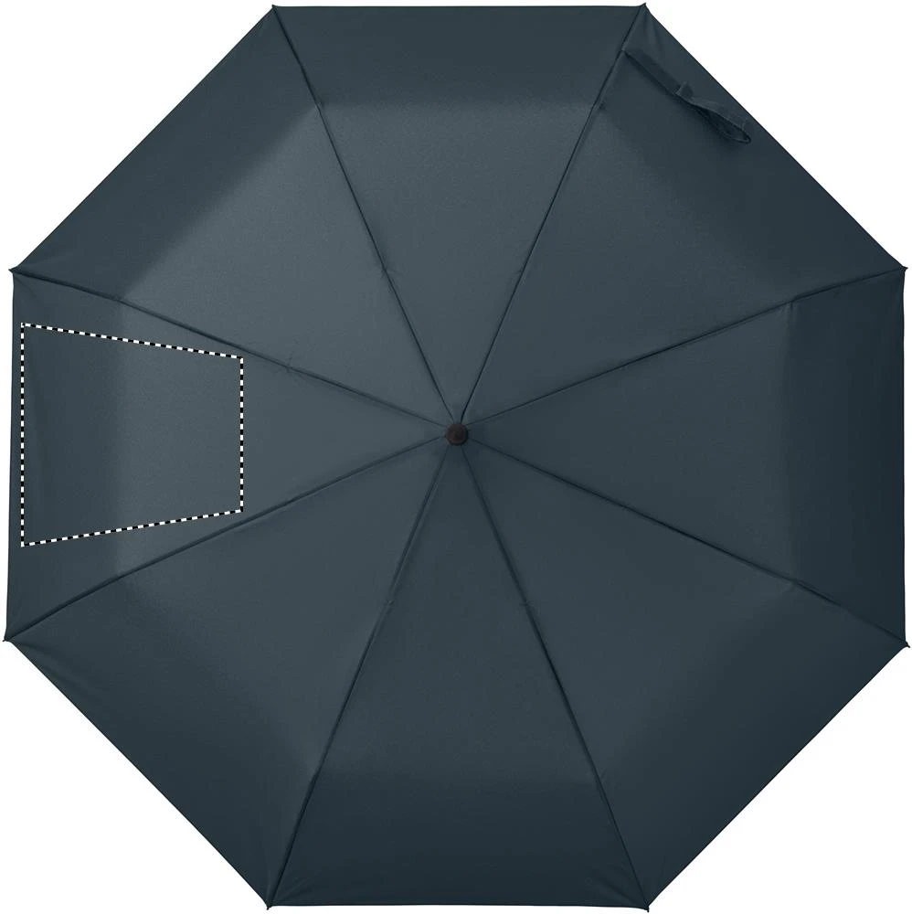 Skladací automatický dáždnik RAYNA FOLD – modrá – tlačová plocha – Segment 2