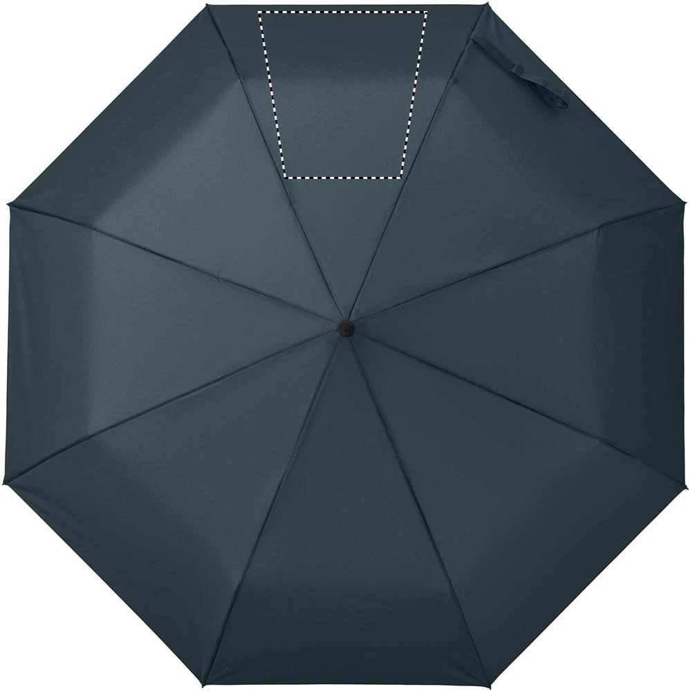 Skladací automatický dáždnik RAYNA FOLD – modrá – tlačová plocha – Segment 3