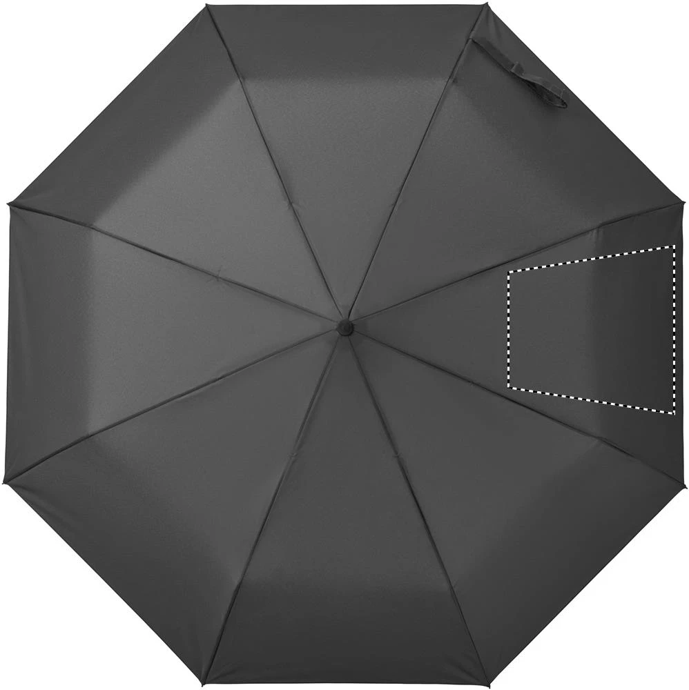Skladací automatický dáždnik RAYNA FOLD – kamenně šedá – tlačová plocha – Segment 4