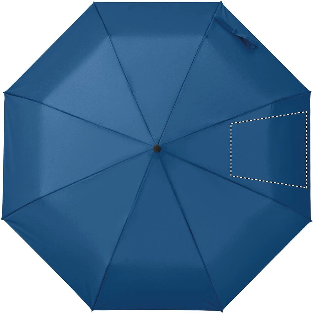 Skladací automatický dáždnik RAYNA FOLD – královská modř – tlačová plocha – Segment 4