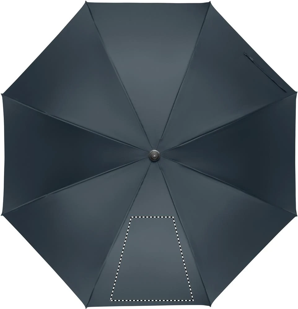Automatický 27" dáždnik RAYNA – modrá – tlačová plocha – Segment 1