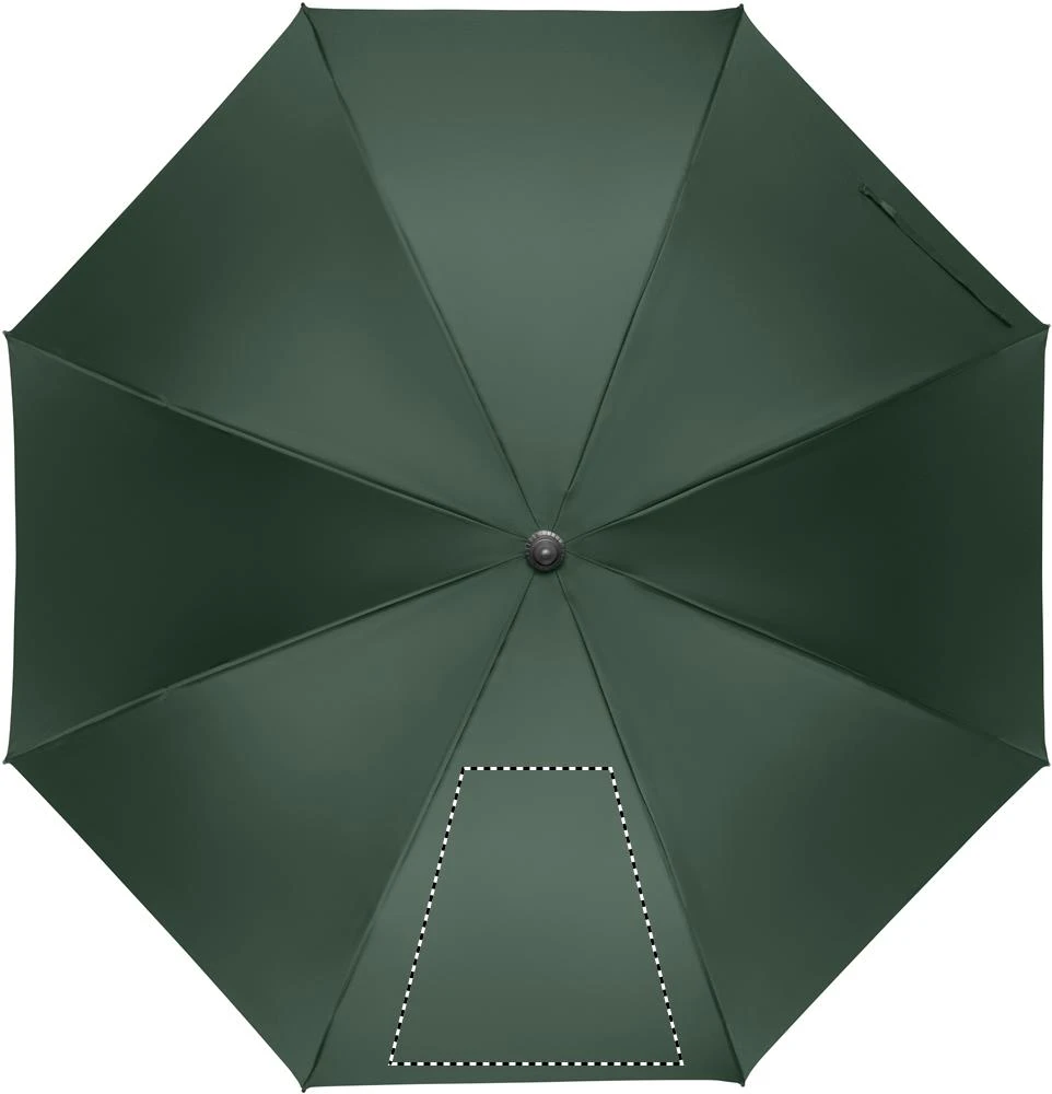 Automatický 27" dáždnik RAYNA – zelená – tlačová plocha – Segment 1